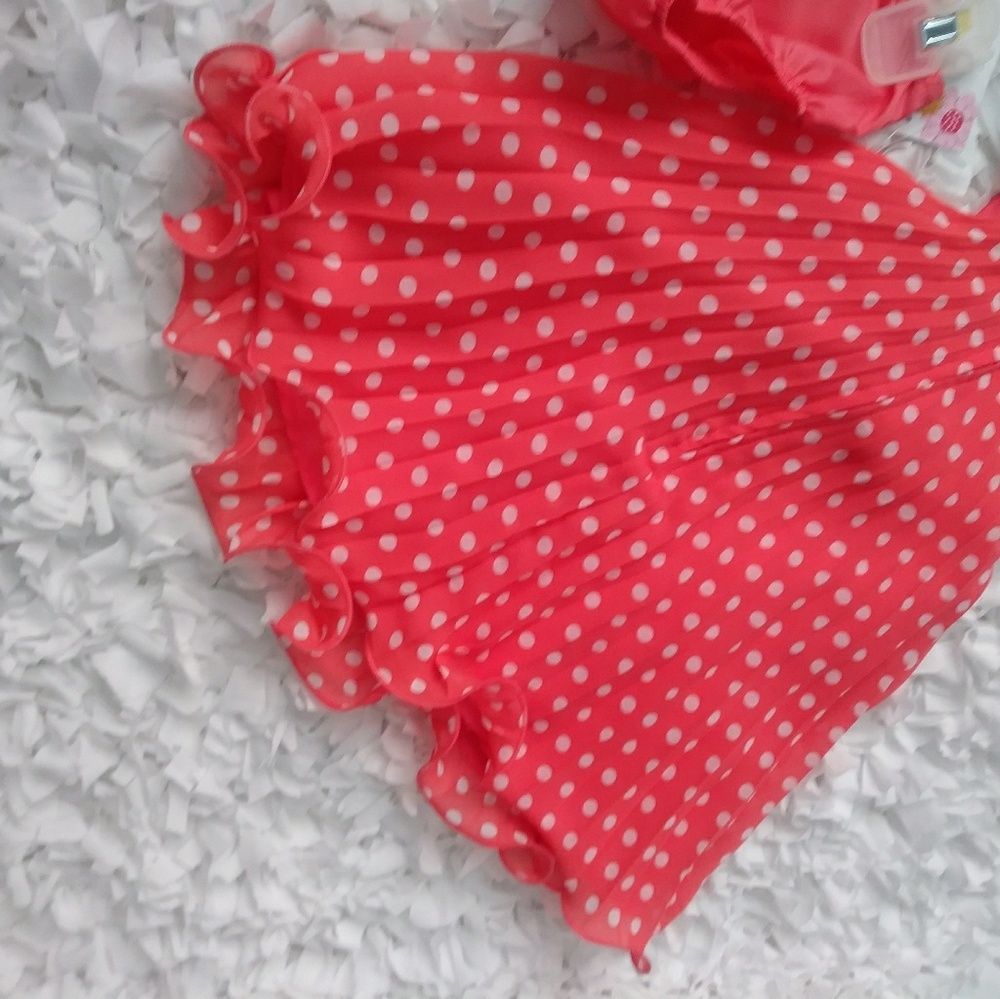 New girls coral dress - Picture 5 of 8